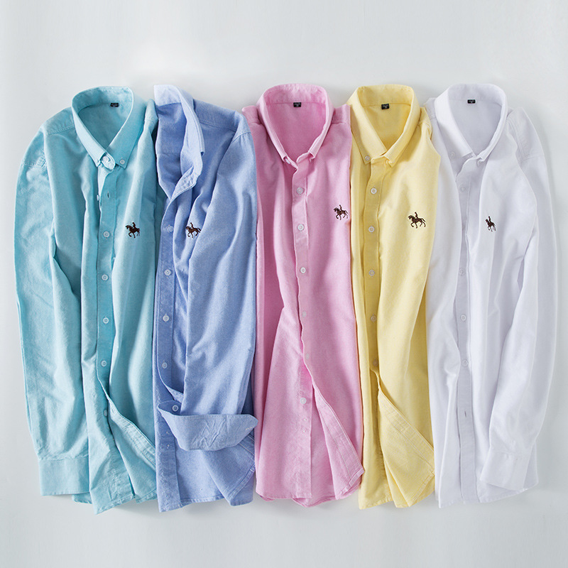 6XL 100% 코튼 옥스포드 화이트 셔츠 남성 셔츠  - Oxford Cotton Casual Shirt Business 리뷰 및 가격