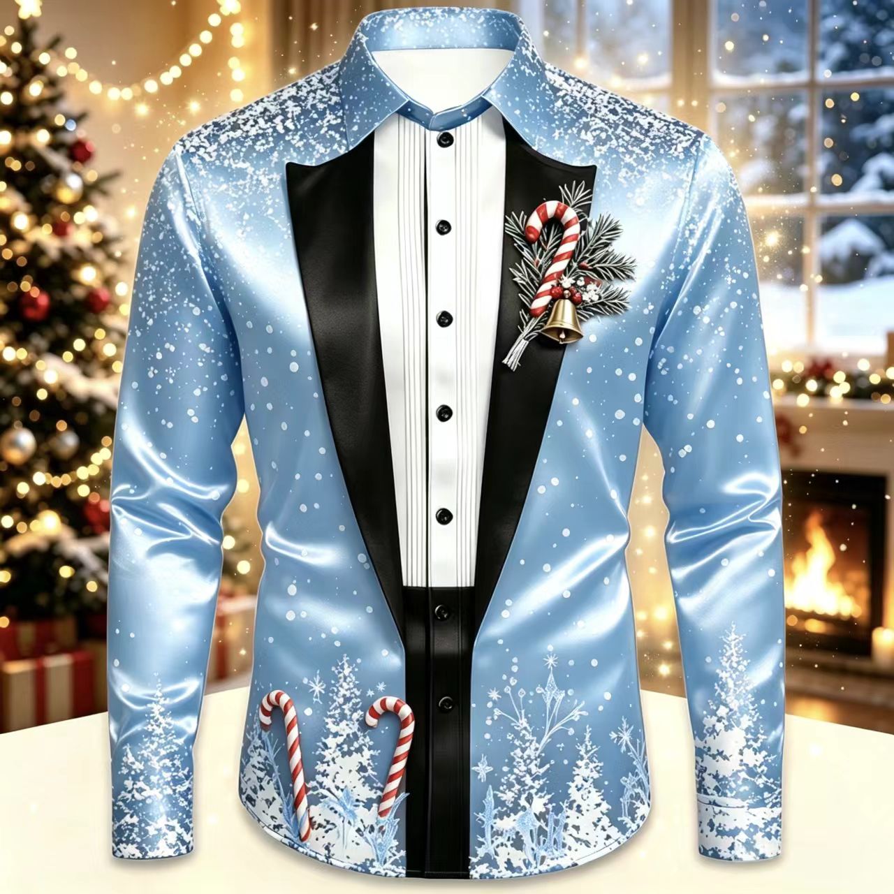 Men Christmas Satin Long Sleev - Mens Satin Silk Dress Shirt 리뷰 및 가격