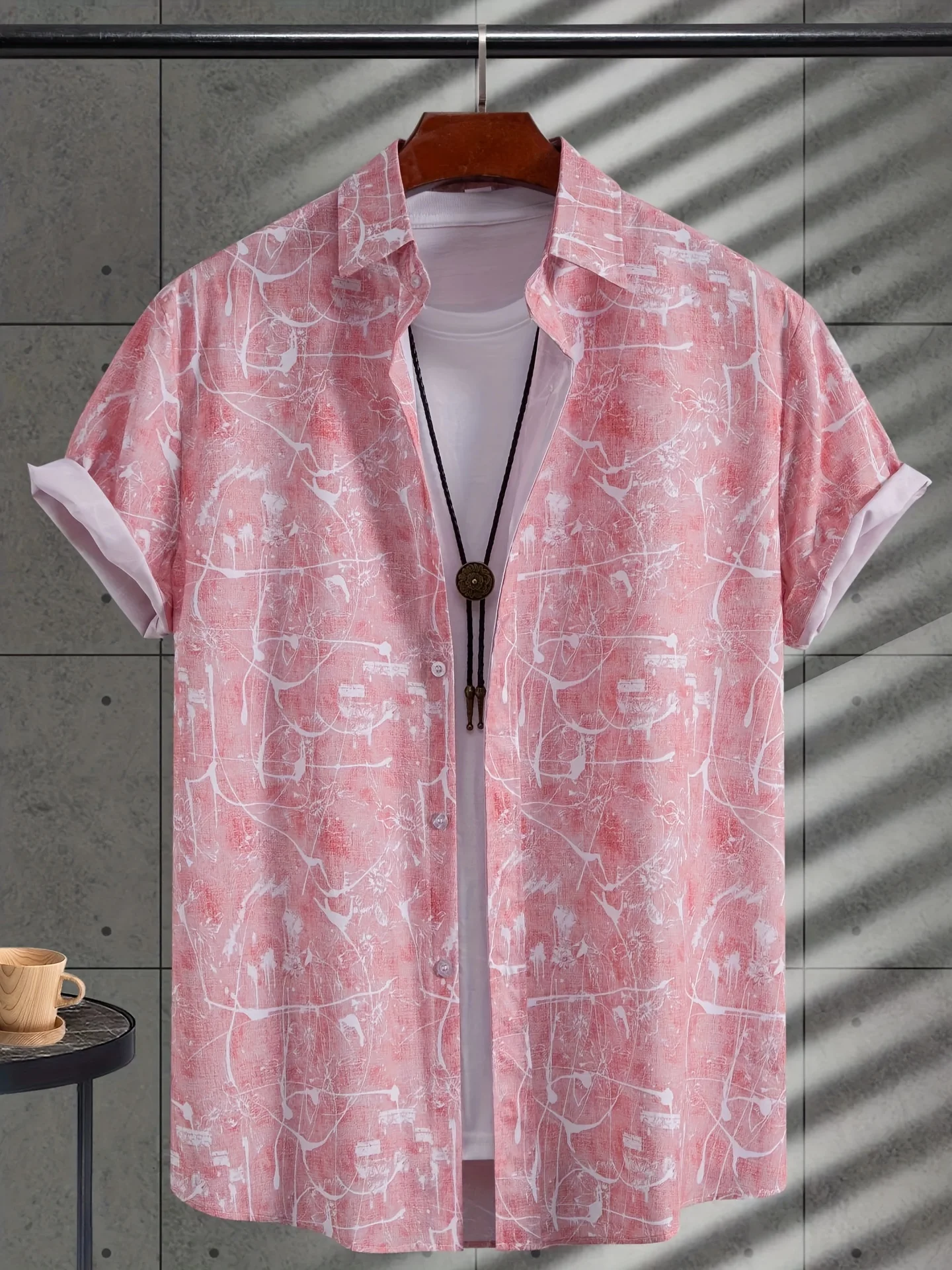 남성용 멀티 스타일 라이트 블루 알로하 하와이안 셔츠  - Vintage Hawaiian Floral Shirt 리뷰 및 가격