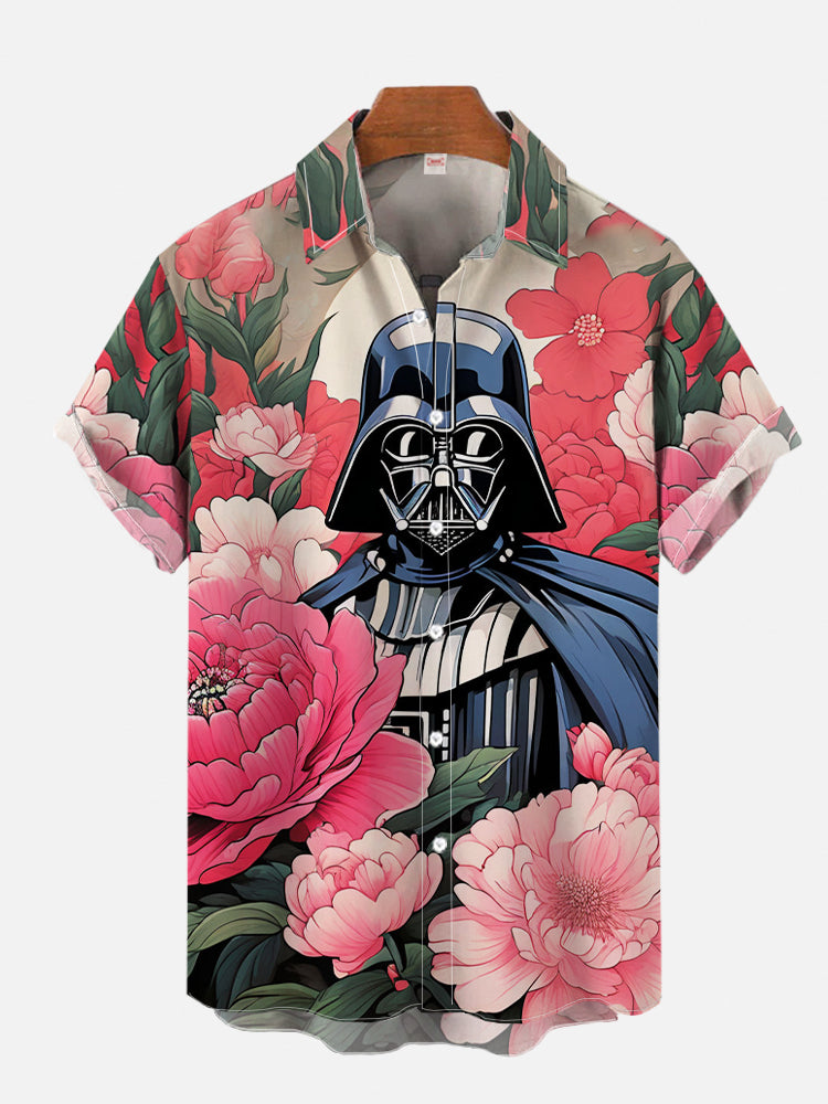Ukiyo-E 열대 꽃무늬 공상 과학 공간 사무라이 프 - Vintage Hawaiian Floral Shirt 리뷰 및 가격